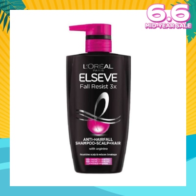 L'OREAL PARIS ELSEVE Fall Resist 3X Anti-Hairfall + Scalp Care Shampoo (For Weak, Thinning Hair with Hair Fall Concerns) 620ml