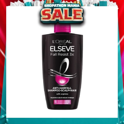 L'OREAL PARIS ELSEVE - Fall Resist 3X Anti-Hairfall + Scalp Care Shampoo (For Weak, Thinning Hair with Hair Fall Concerns) 620ml