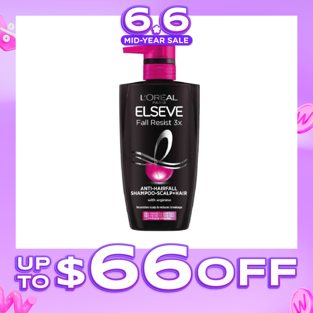 Fall Resist 3X Anti-Hairfall + Scalp Care Shampoo (For Weak, Thinning Hair with Hair Fall Concerns) 620ml