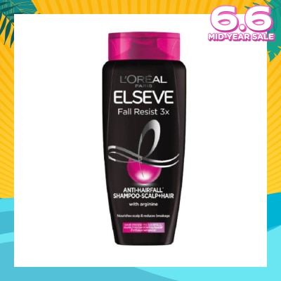 L'OREAL PARIS ELSEVE Fall Resist 3X Anti-Hairfall + Scalp Care Shampoo (For Weak, Thinning Hair with Hair Fall Concerns) 280ml
