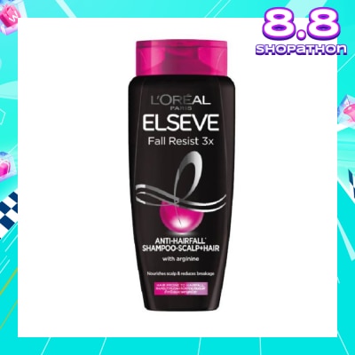 L'OREAL PARIS ELSEVE Fall Resist 3X Anti-Hairfall + Scalp Care Shampoo (For Weak, Thinning Hair with Hair Fall Concerns) 280ml