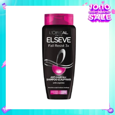 L'OREAL PARIS ELSEVE Fall Resist 3X Anti-Hairfall + Scalp Care Shampoo (For Weak, Thinning Hair with Hair Fall Concerns) 280ml