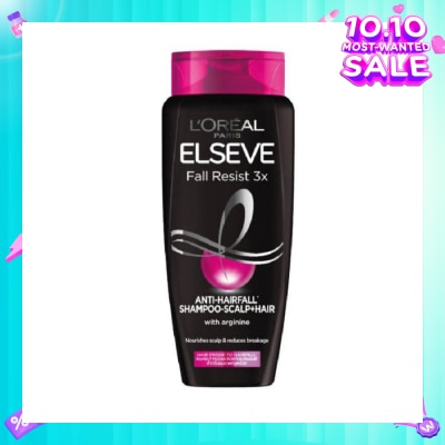 L'OREAL PARIS ELSEVE Fall Resist 3X Anti-Hairfall + Scalp Care Shampoo (For Weak, Thinning Hair with Hair Fall Concerns) 280ml