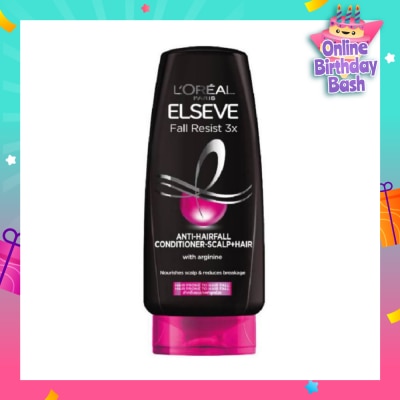 L'OREAL PARIS ELSEVE Fall Resist 3X Anti-Hairfall + Scalp Care Conditioner (For Weak, Thinning Hair with Hair Fall Concerns) 280ml