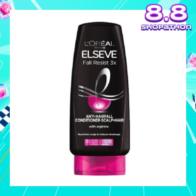L'OREAL PARIS ELSEVE Fall Resist 3X Anti-Hairfall + Scalp Care Conditioner (For Weak, Thinning Hair with Hair Fall Concerns) 280ml