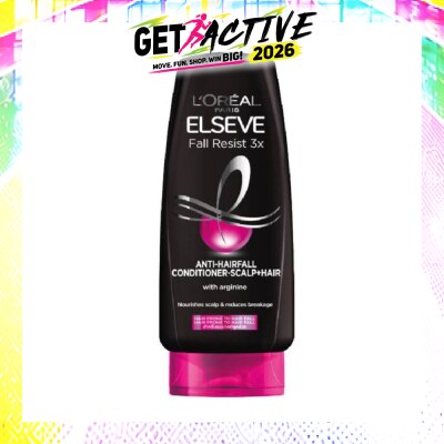 L'OREAL PARIS ELSEVE - Fall Resist 3X Anti-Hairfall + Scalp Care Conditioner (For Weak, Thinning Hair with Hair Fall Concerns) 280ml image