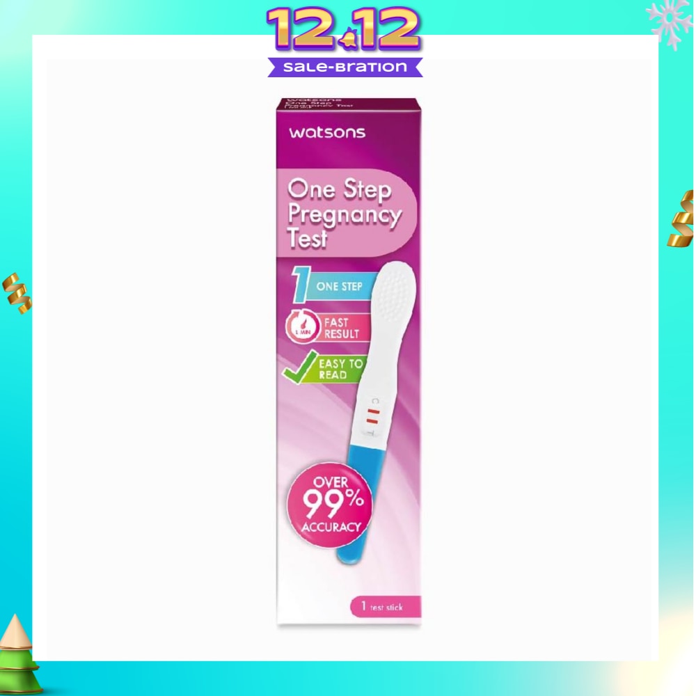 Watsons One Step Pregnancy Test Kit (Over 99% Accuracy) 1s