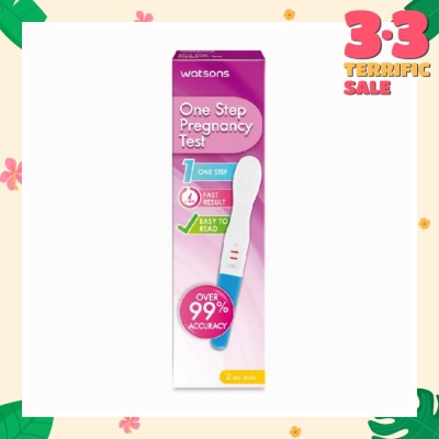 WATSONS Watsons One Step Pregnancy Test Kit Packset (Over 99% Accuracy) 2s