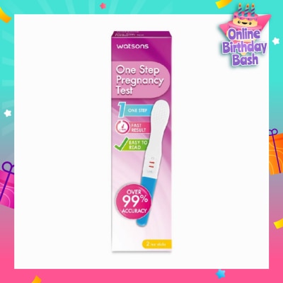 WATSONS Watsons One Step Pregnancy Test Kit Packset (Over 99% Accuracy) 2s