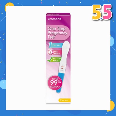 WATSONS Watsons One Step Pregnancy Test Kit Packset (Over 99% Accuracy) 2s