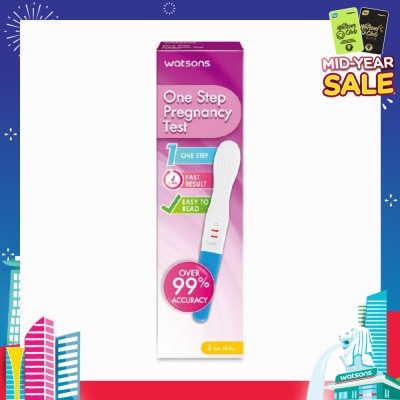 WATSONS Watsons One Step Pregnancy Test Kit Packset (Over 99% Accuracy) 2s
