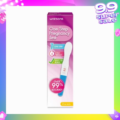 WATSONS Watsons One Step Pregnancy Test Kit Packset (Over 99% Accuracy) 2s