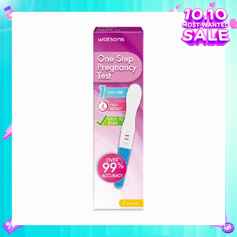 Watsons One Step Pregnancy Test Kit Packset (Over 99% Accuracy) 2s<BR>