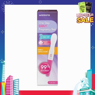 WATSONS One Step Early Pregnancy Test Stick (99% Accuracy, Fast Results) 1s