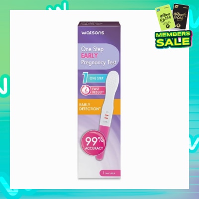 WATSONS One Step Early Pregnancy Test Stick (99% Accuracy, Fast Results) 1s