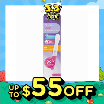 WATSONS One Step Early Pregnancy Test Stick (99% Accuracy, Fast Results) 1s