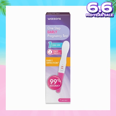 WATSONS One Step Early Pregnancy Test Stick (99% Accuracy, Fast Results) 1s