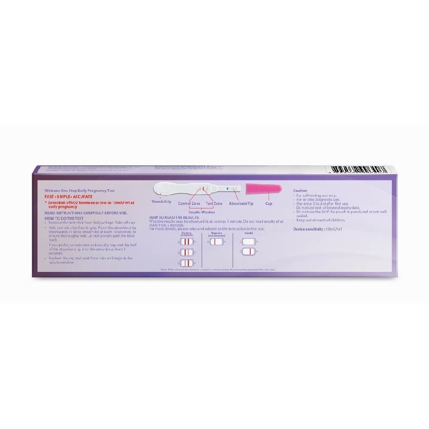 One Step Early Pregnancy Test Stick (99% Accuracy, Fast Results) 1s