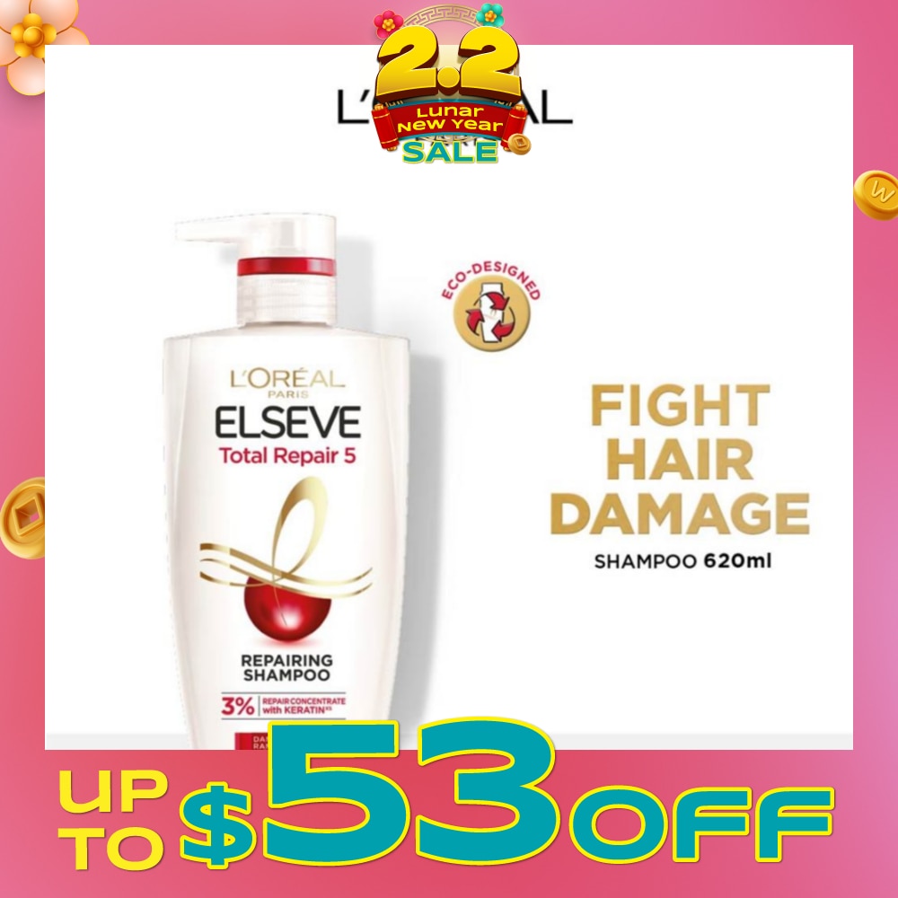 Total Repair 5 Repairing Shampoo (Fights Hair Damage) 620ml