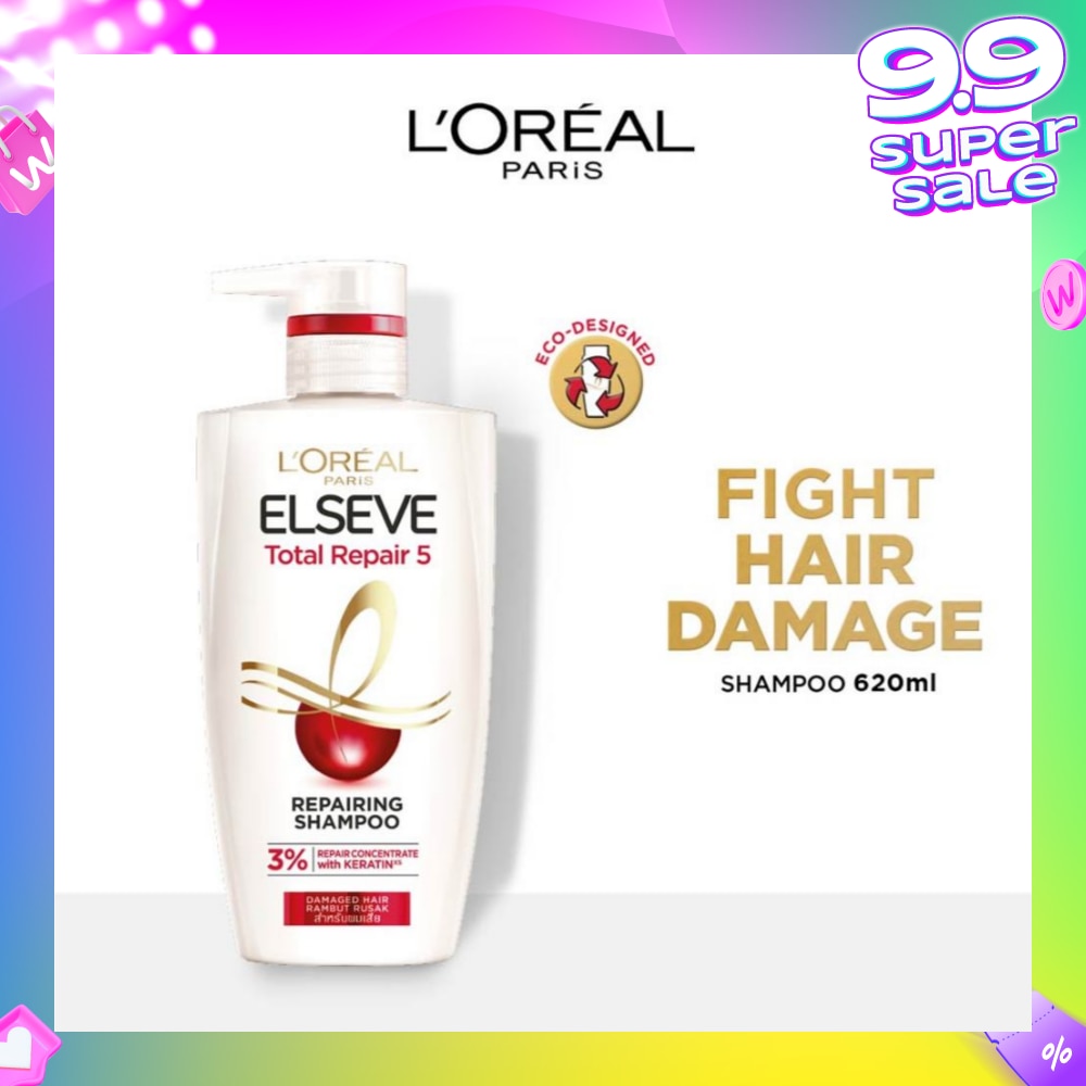 Total Repair 5 Repairing Shampoo (Fights Hair Damage) 620ml