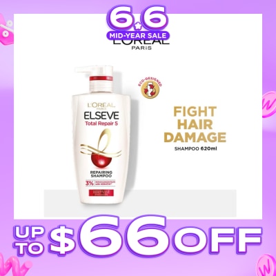 L'OREAL PARIS ELSEVE - Total Repair 5 Repairing Shampoo (Fights Hair Damage) 620ml