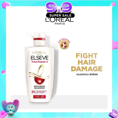 L'OREAL PARIS ELSEVE - Total Repair 5 Repairing Shampoo (Fights Hair Damage) 620ml image
