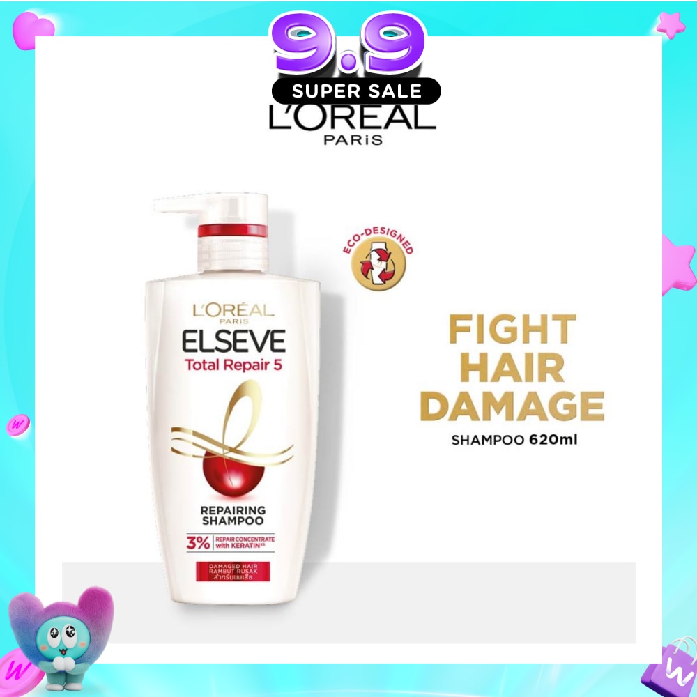 Total Repair 5 Repairing Shampoo (Fights Hair Damage) 620ml image