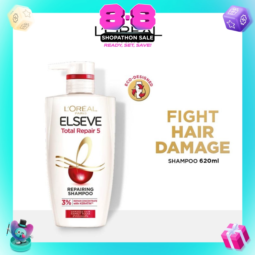 Total Repair 5 Repairing Shampoo (Fights Hair Damage) 620ml