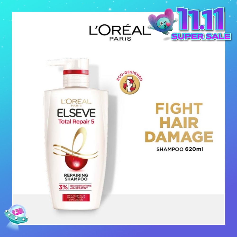 Total Repair 5 Repairing Shampoo (Fights Hair Damage) 620ml