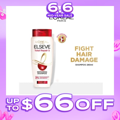 L'OREAL PARIS ELSEVE - Total Repair 5 Repairing Shampoo (Fights Hair Damage) 280ml