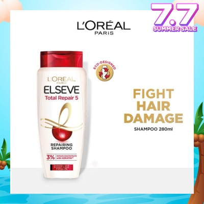 L'OREAL PARIS ELSEVE Total Repair 5 Repairing Shampoo (Fights Hair Damage) 280ml