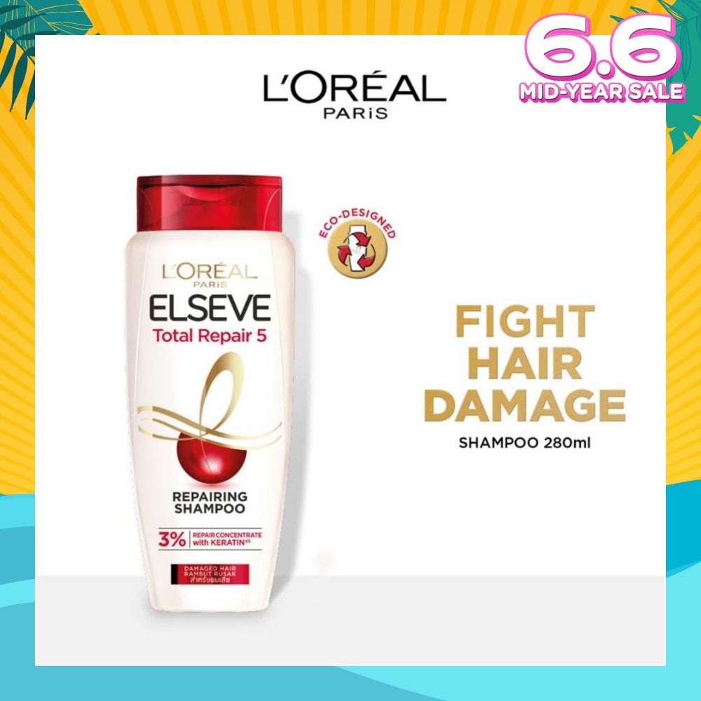 Total Repair 5 Repairing Shampoo (Fights Hair Damage) 280ml