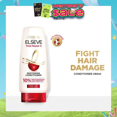 L'OREAL PARIS ELSEVE - Total Repair 5 Repairing Conditioner (Fights Hair Damage) 280ml