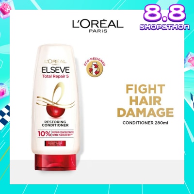 L'OREAL PARIS ELSEVE Total Repair 5 Repairing Conditioner (Fights Hair Damage) 280ml