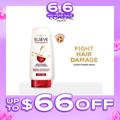L'OREAL PARIS ELSEVE - Total Repair 5 Repairing Conditioner (Fights Hair Damage) 280ml