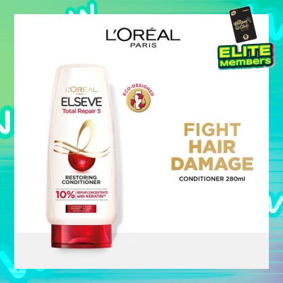 L'OREAL PARIS ELSEVE Total Repair 5 Repairing Conditioner (Fights Hair Damage) 280ml