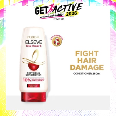 L'OREAL PARIS ELSEVE - Total Repair 5 Repairing Conditioner (Fights Hair Damage) 280ml image