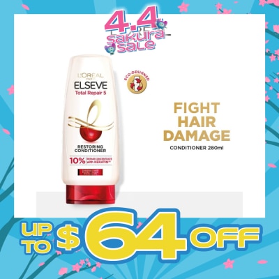 L'OREAL PARIS ELSEVE - Total Repair 5 Repairing Conditioner (Fights Hair Damage) 280ml