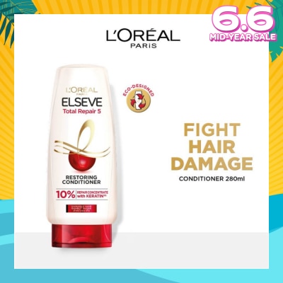L'OREAL PARIS ELSEVE Total Repair 5 Repairing Conditioner (Fights Hair Damage) 280ml