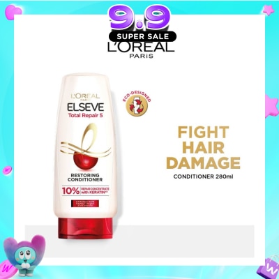 L'OREAL PARIS ELSEVE - Total Repair 5 Repairing Conditioner (Fights Hair Damage) 280ml image
