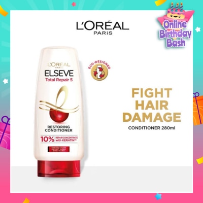 L'OREAL PARIS ELSEVE Total Repair 5 Repairing Conditioner (Fights Hair Damage) 280ml