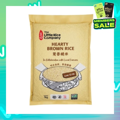 FOOD CULTURE THE LITTLE RICE THE LITTLE RICE COMPANY Hearty Brown Rice Low GI 46 100% Whole Grain Non GMO 5kg