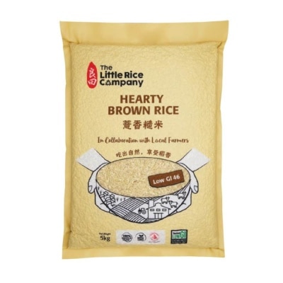 FOOD CULTURE THE LITTLE RICE THE LITTLE RICE COMPANY Hearty Brown Rice Low GI 46 100% Whole Grain Non GMO 5kg