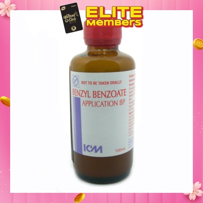 ICM PHARMA Benzyl Benzoate Application Bp (For Removal Of Scabies And Pediculosis [Lice]) 100ml