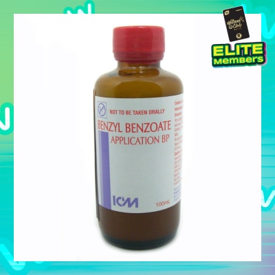 ICM PHARMA Benzyl Benzoate Application Bp (For Removal Of Scabies And Pediculosis [Lice]) 100ml