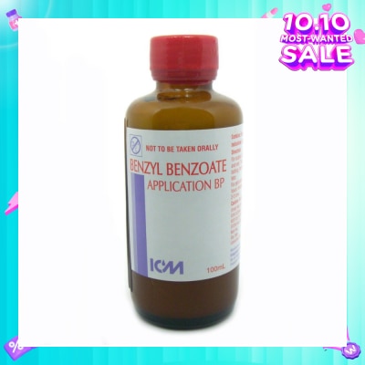ICM PHARMA Benzyl Benzoate Application Bp (For Removal Of Scabies And Pediculosis [Lice]) 100ml