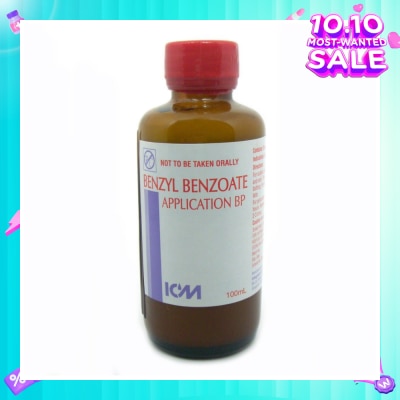 ICM PHARMA Benzyl Benzoate Application Bp (For Removal Of Scabies And Pediculosis [Lice]) 100ml