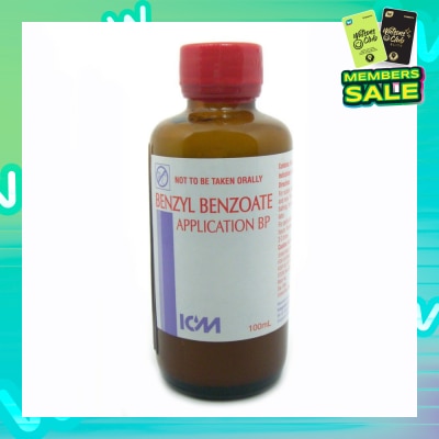 ICM PHARMA Benzyl Benzoate Application Bp (For Removal Of Scabies And Pediculosis [Lice]) 100ml