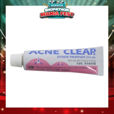 ICM PHARMA - Acne Clear Pimple Treatment Cream 15g