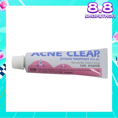 ICM PHARMA Acne Clear Pimple Treatment Cream 15g